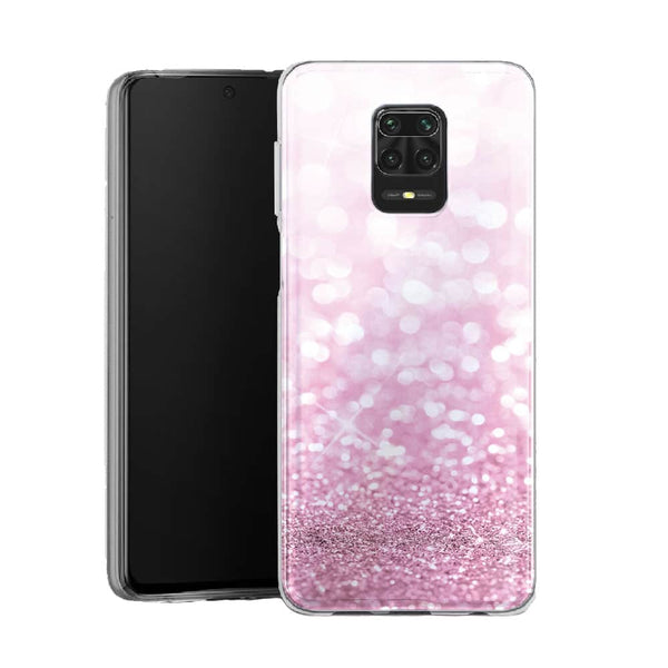 Coque pour Xiaomi Note 9 Paillettes Roses | Housse Silicone, Etui Antichoc / Motif Armonie - XIAOMI REDMI NOTE 9 PRO